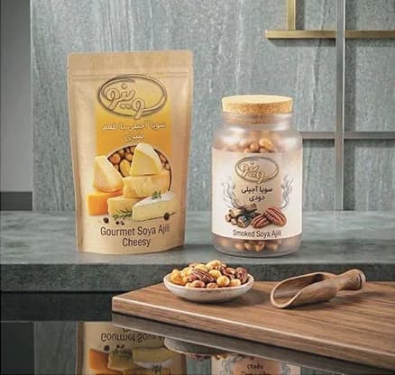 Roasted soy nuts (snack)
