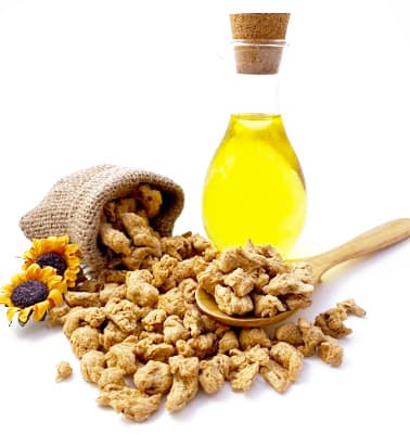 پروتئین بافتدار سویای دانهدرشت کنار روغن سویا