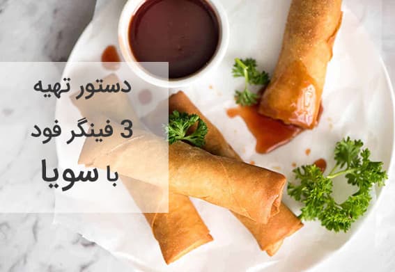 دستور تهیه 3 فینگر فود با سویا