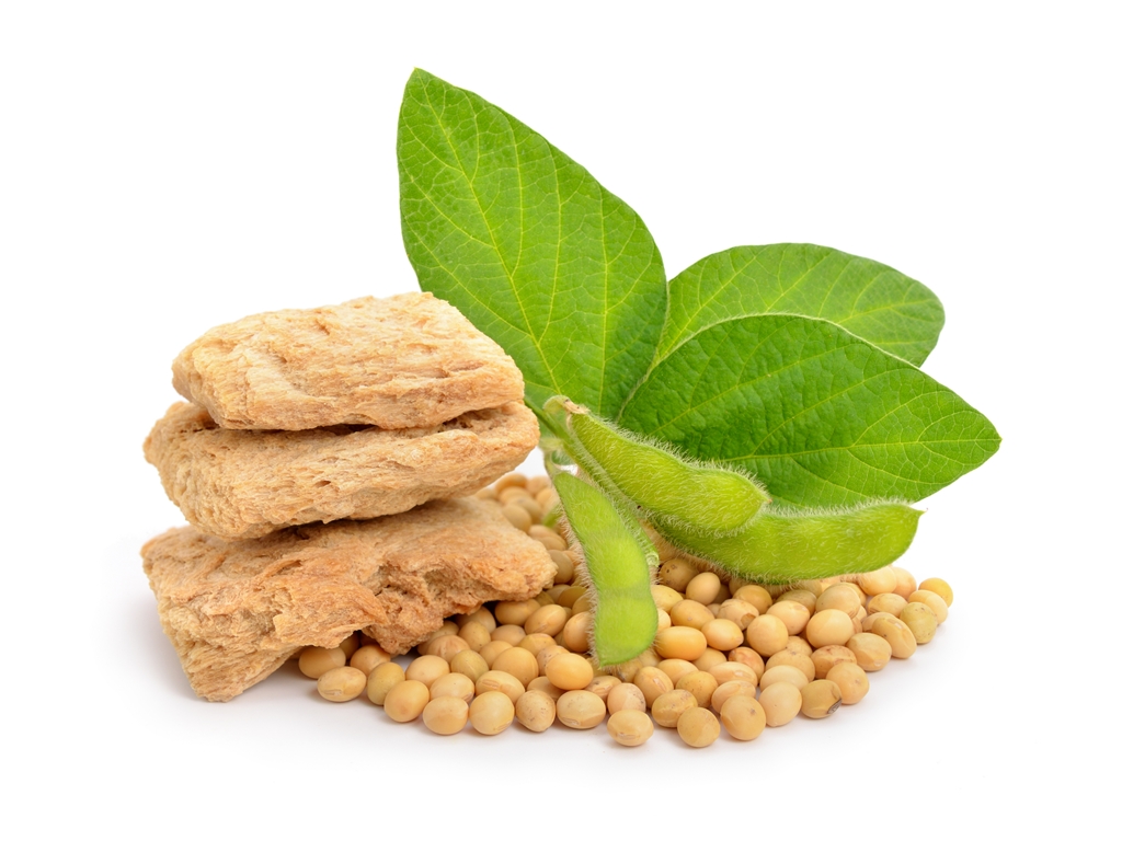 پروتئین بافتدار سویا، دانه و برگ گیاه سویا