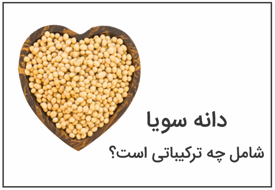 دانههای سویا در ظرف قلبیشکل؛ ترکیبات دانه سویا